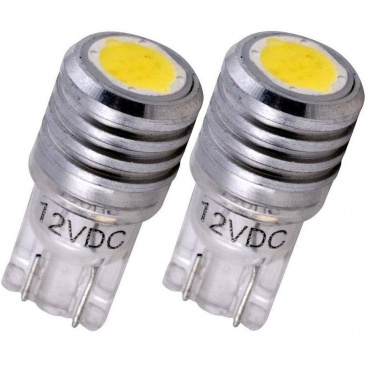 Žiarovka LED T10 303 CHIP 12V 1W biela 2 ks Žiarovka LED T10 303 CHIP 12V 1W biela 2 ks