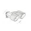 Koncovka Tlmiča 101mmx2 vstup 76mm Carbon Gloss Sada