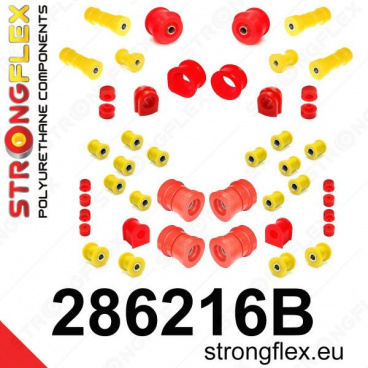 Nissan Skyline R32 StrongFlex kompletní sestava silentbloků 38 ks Nissan Skyline R32 StrongFlex kompletní sestava silentbloků 38 ks