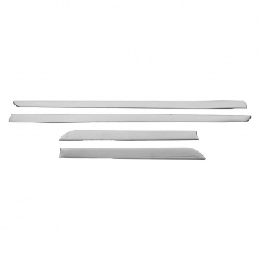 Ochranné nerez chrom bočné dverové lišty OMTEC (pre rôzne modely áut)