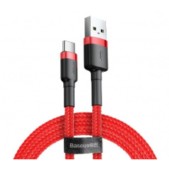 Kábel USB na USB-C Baseus Cafule 1.5A dĺžka. 1m, červený