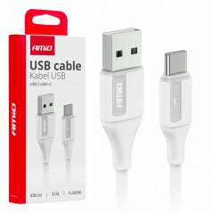 Kábel na nabíjanie USB-A - USB-C 3A 100cm FullLINK AMIO-03917