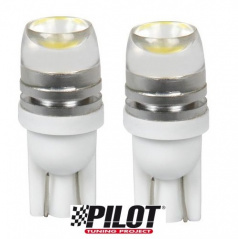 2 ks žiaroviek Hyper LED T10 12V 5W - optické sklo v hornej časti