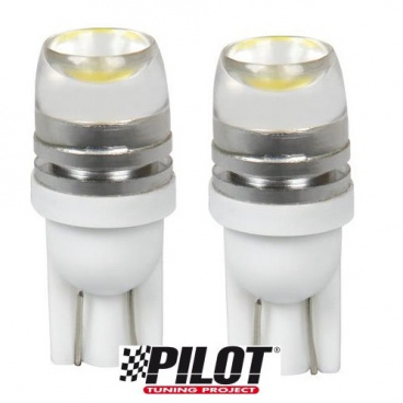 2 ks žiaroviek Hyper LED T10 12V 5W - optické sklo v hornej časti 2 ks žiaroviek Hyper LED T10 12V 5W - optické sklo v hornej časti