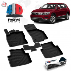 Gumový set 4D najkvalitnejších presných autokobercov Tiguan II 2016+