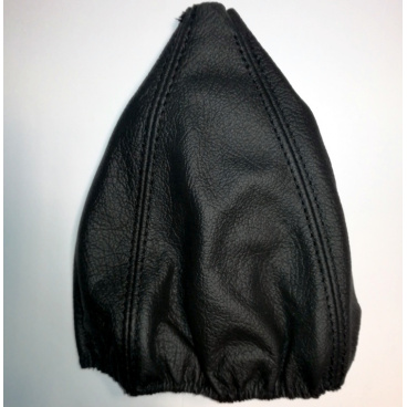 Manžeta řadící páky z pravé kůže černá (zdvojený černý šev) II Manžeta řadící páky z pravé kůže černá (zdvojený černý šev) II