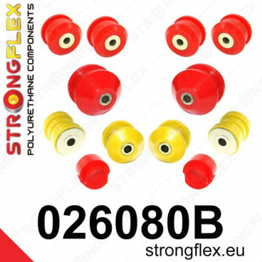 Audi Allroad 1997-03 Strongflex zostava silentblokov len pre prednú nápravu 12 ks