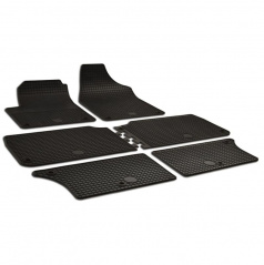 Gumové koberce-gumové autokoberce, Seat ALHAMBRA 1996-> - 6 dielov