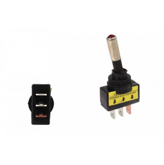 Prepínač Toggle Chrome typ.1 Červená LED