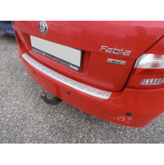 Prah piatych dverí s výstupky, ABS-strieborný Škoda Fabia II Combi