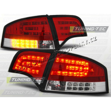 AUDI A4 (B7) SEDAN 2004-08 zadné LED lampy RED WHITE (LDAU70)