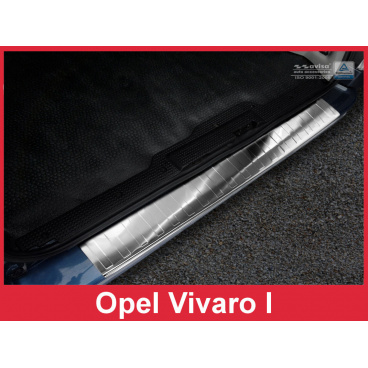 Nerez kryt- ochrana prahu zadného nárazníka Opel Vivaro I 2001-14 Nerez kryt- ochrana prahu zadného nárazníka Opel Vivaro I 2001-14