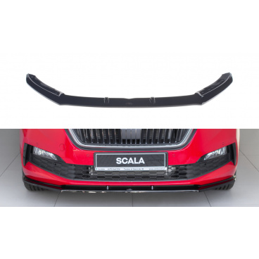 Spoiler pod predný nárazník ver.2 pre Škoda Scala, Maxton Design (čierny lesklý plast ABS)