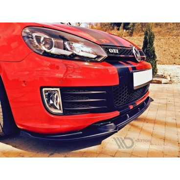 Spoiler pod přední nárazník VW Golf Mk6, černý lesklý plast ABS, Edition 35 Spoiler pod přední nárazník VW Golf Mk6, černý lesklý plast ABS, Edition 35