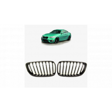 Mriežka BMW 2 F22 F23 jednotlivé lamely Lesklá čierna Mriežka BMW 2 F22 F23 jednotlivé lamely Lesklá čierna