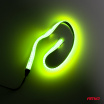 Zelené LED COB pásiky do auta 2x30cm 12V AMIO-04573
