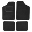 Koberce textilné UNI vel.3., 4ks čierné