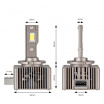 LED autožiarovka XD D4S, D4R 70W 6500K 8600LM (s odporom) 2 ks