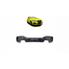 Difúzor BMW 1 F20 F21 Facelift Zadný Lesklá Čierna