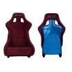 Športové kreslo SLIDE KS2 Premium Dark Purple Velur & Sea-Blue Glitter