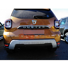 Nerez chróm lišta nad ŠPZ Omtec - Dacia Duster 2018+