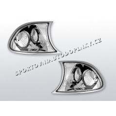 BMW E46 99-01 predné smerovky chróm (KPBM12) - coupe, cabrio