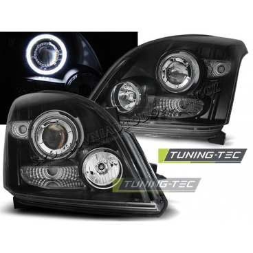 TOYOTA LAND CRUISER 120 2003-09 PŘEDNÍ ČÍRÁ SVĚTLA ANGEL EYES BLACK CCFL TOYOTA LAND CRUISER 120 2003-09 PŘEDNÍ ČÍRÁ SVĚTLA ANGEL EYES BLACK CCFL