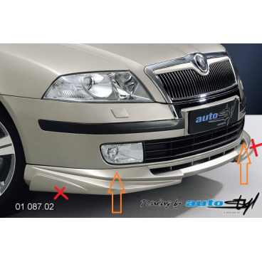 Škoda Octavia II spoiler pod predný nárazník Škoda Octavia II spoiler pod predný nárazník