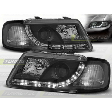AUDI A3 (8L) 1996-00 Predné číre svetlá DAYLIGHT LED BLACK (LPAU28) AUDI A3 (8L) 1996-00 Predné číre svetlá DAYLIGHT LED BLACK (LPAU28)