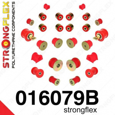 Alfa Romeo 147 Strongflex kompletná zostava silentblokov 24 ks Alfa Romeo 147 Strongflex kompletná zostava silentblokov 24 ks