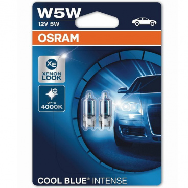 Žiarovka T10 Osram 12V W5W, COOL BLUE INTENSE 4000K súprava 2 ks Žiarovka T10 Osram 12V W5W, COOL BLUE INTENSE 4000K súprava 2 ks