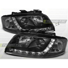 AUDI A6 (C5) 2001-04 Predné číre svetlá DAYLIGHT LED BLACK (LPAU46)