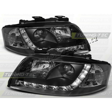 AUDI A6 (C5) 2001-04 Predné číre svetlá DAYLIGHT LED BLACK (LPAU46)