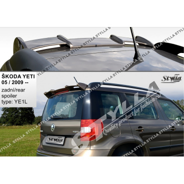 Škoda Yeti 2009+ zadný spoiler (EÚ homologácia) Škoda Yeti 2009+ zadný spoiler (EÚ homologácia)
