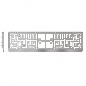 Podložka pod SPZ carbon strieborná Podložka pod SPZ carbon strieborná