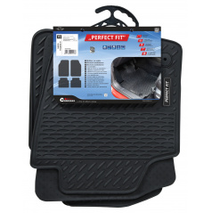 Presné gumové autokoberce IV pre koncernové vozidlá Audi, Škoda, Seat, VW 4 ks s fiksací