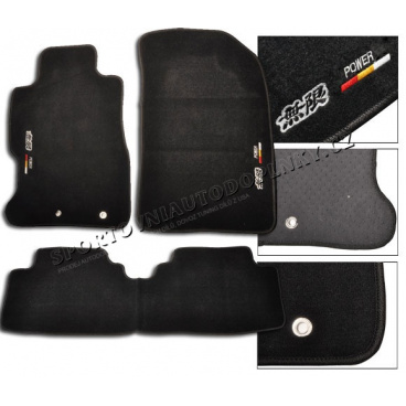 Honda Civic 2006-11 luxusné textilné koberce s logom Mugen