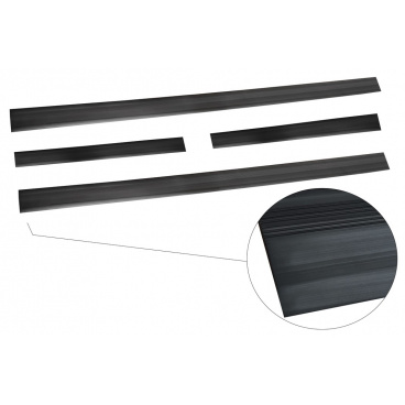 Univerzálne prahové lišty s podlepením AVISA čierne 4 ks Univerzálne prahové lišty s podlepením AVISA čierne 4 ks