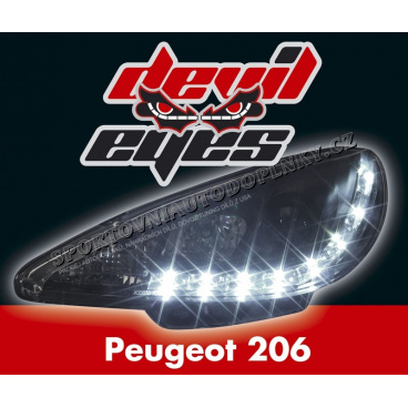 Peugeot 206 Devil Eyes black Peugeot 206 Devil Eyes black