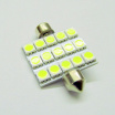 15 veľkých LED žiarovka sulfit biela 42 mm II - 1 ks