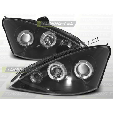 Ford Focus MK1 1998-01 predné číre svetlá Angel eyes black (LPFO10) Ford Focus MK1 1998-01 predné číre svetlá Angel eyes black (LPFO10)