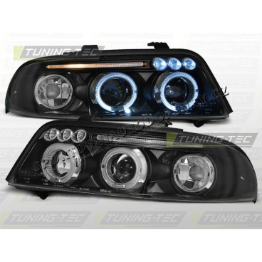 AUDI A4 (B5) 1999-00 Predné číre svetlá ANGEL EYES BLACK (LPAU15)