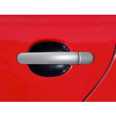 Kryty kľučiek plné, ABS strieborné (2 + 2 ks bez zámku), Roomster