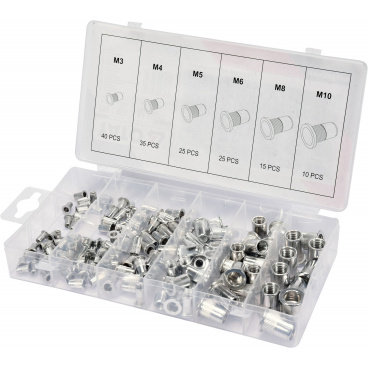 Nýtovací matice hliníková sada150 ks M3-M10 Nýtovací matice hliníková sada150 ks M3-M10