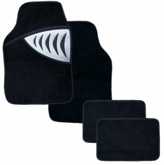 Autokoberce textilné - Shark - univerzálne strieborné