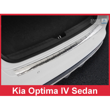 Nerez kryt-ochrana prahu zadného nárazníka Kia Optima IV Sedan 2016+ Nerez kryt-ochrana prahu zadného nárazníka Kia Optima IV Sedan 2016+