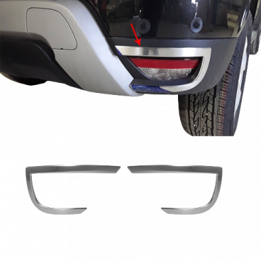 Nerez chróm rámčeky zadných hmloviek Omtec - Dacia Duster 2018+ Nerez chróm rámčeky zadných hmloviek Omtec - Dacia Duster 2018+