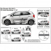 Ochranné bočné lišty na dvere, Kia Picanto III, 2017+, HTB, 5-dverové