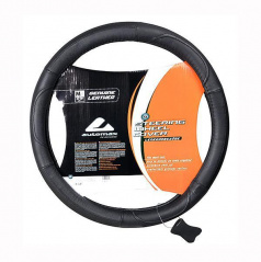 Poťah na volant 100% koža 37-39cm black