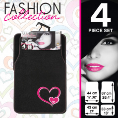 Univerzálne textilné autokoberce z módnej kolekcie SRDCE